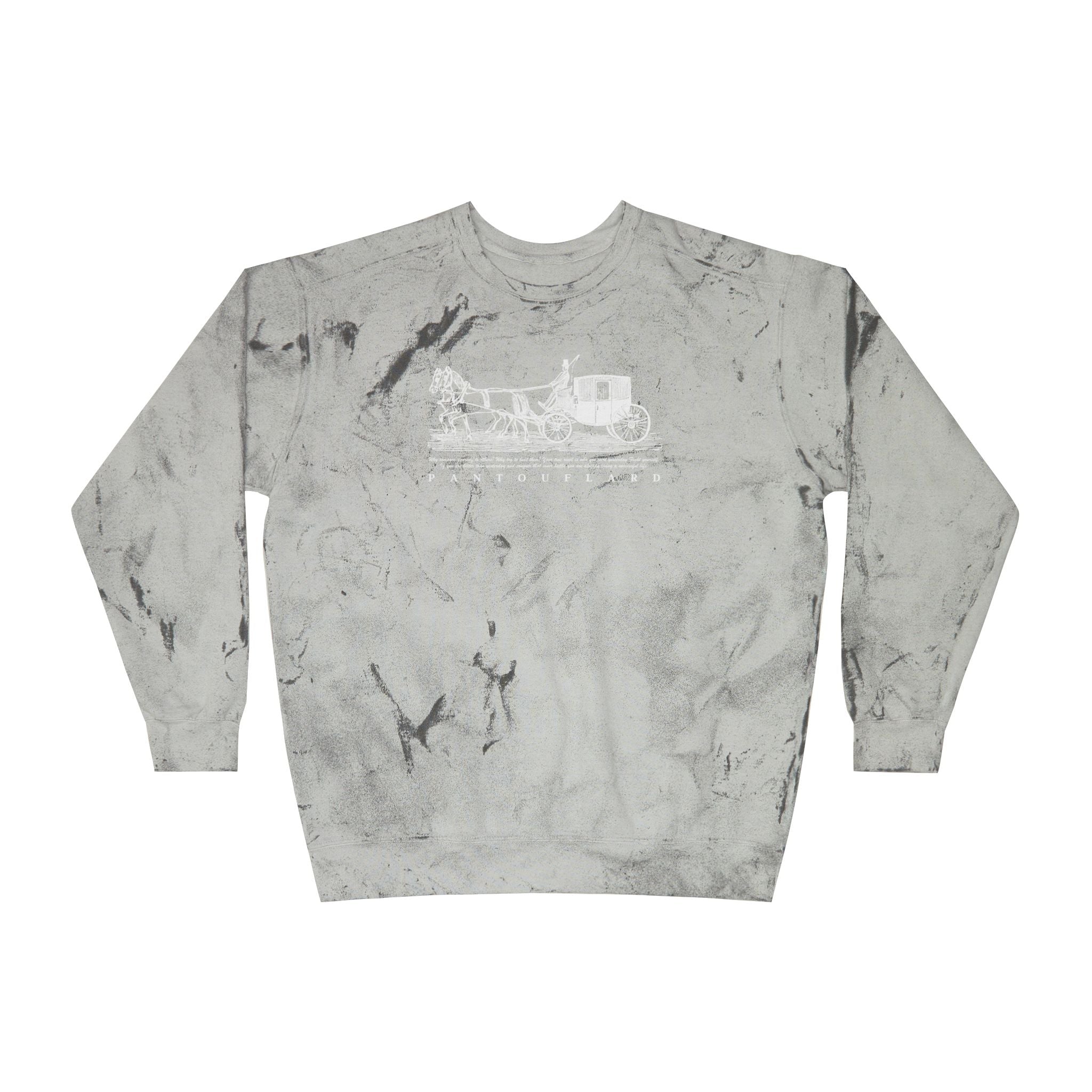 Old Money Equestrian Mineral Wash Crewneck - The Timeless Carriage II (Comfort Colors Color Blast)