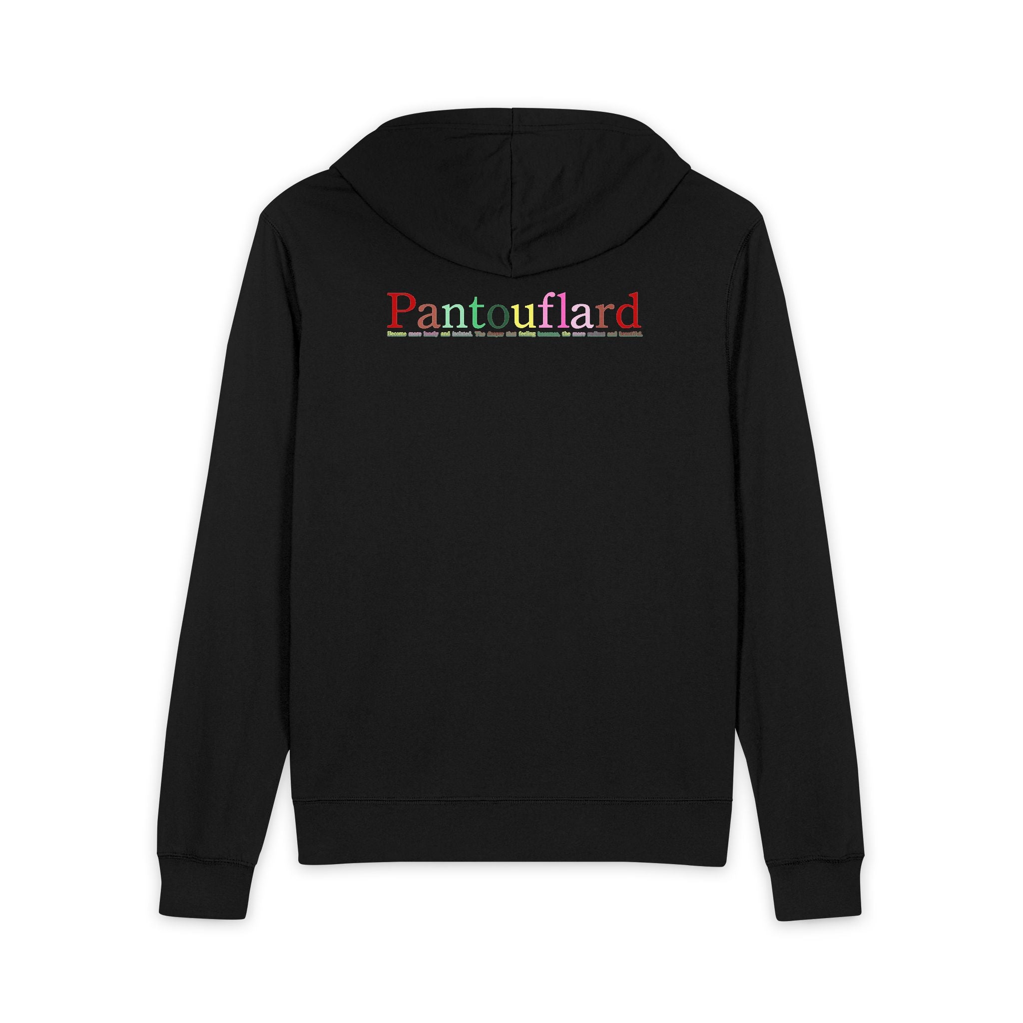 Men's & Women's Black Full-Zip Hoodie - Soft Cotton Blend Fleece Jacket