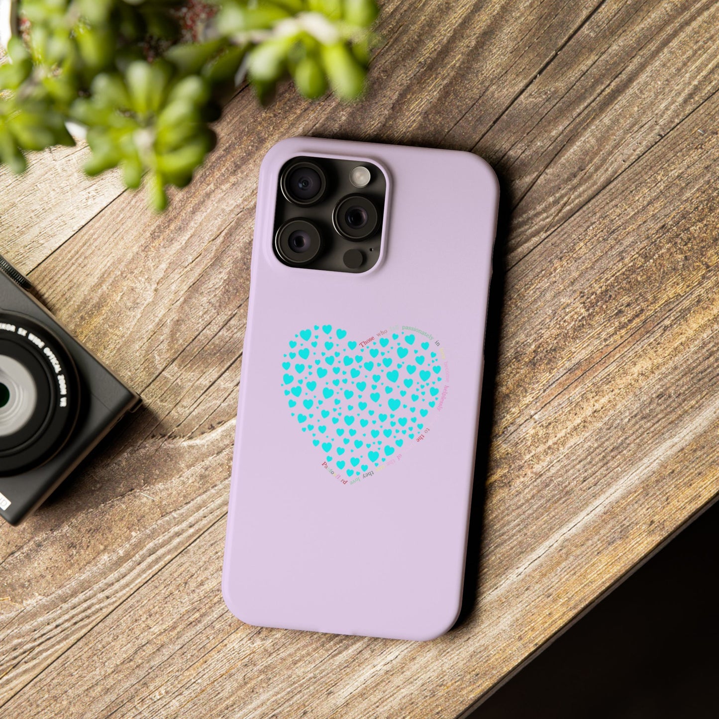 Funda delgada Mint Heart para iPhone