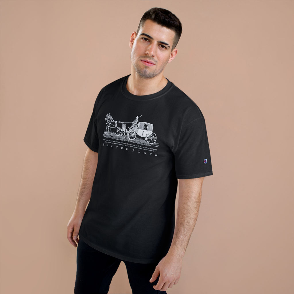 Unisex Charcoal Champion Vintage Carriage 100% Cotton T-Shirt