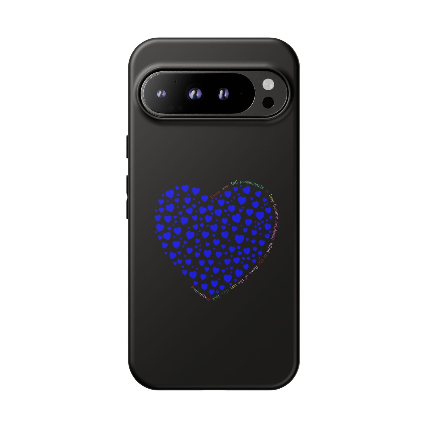 Fundas de corazón azul para teléfonos iPhone, Galaxy, Google Pixel (54 tipos)