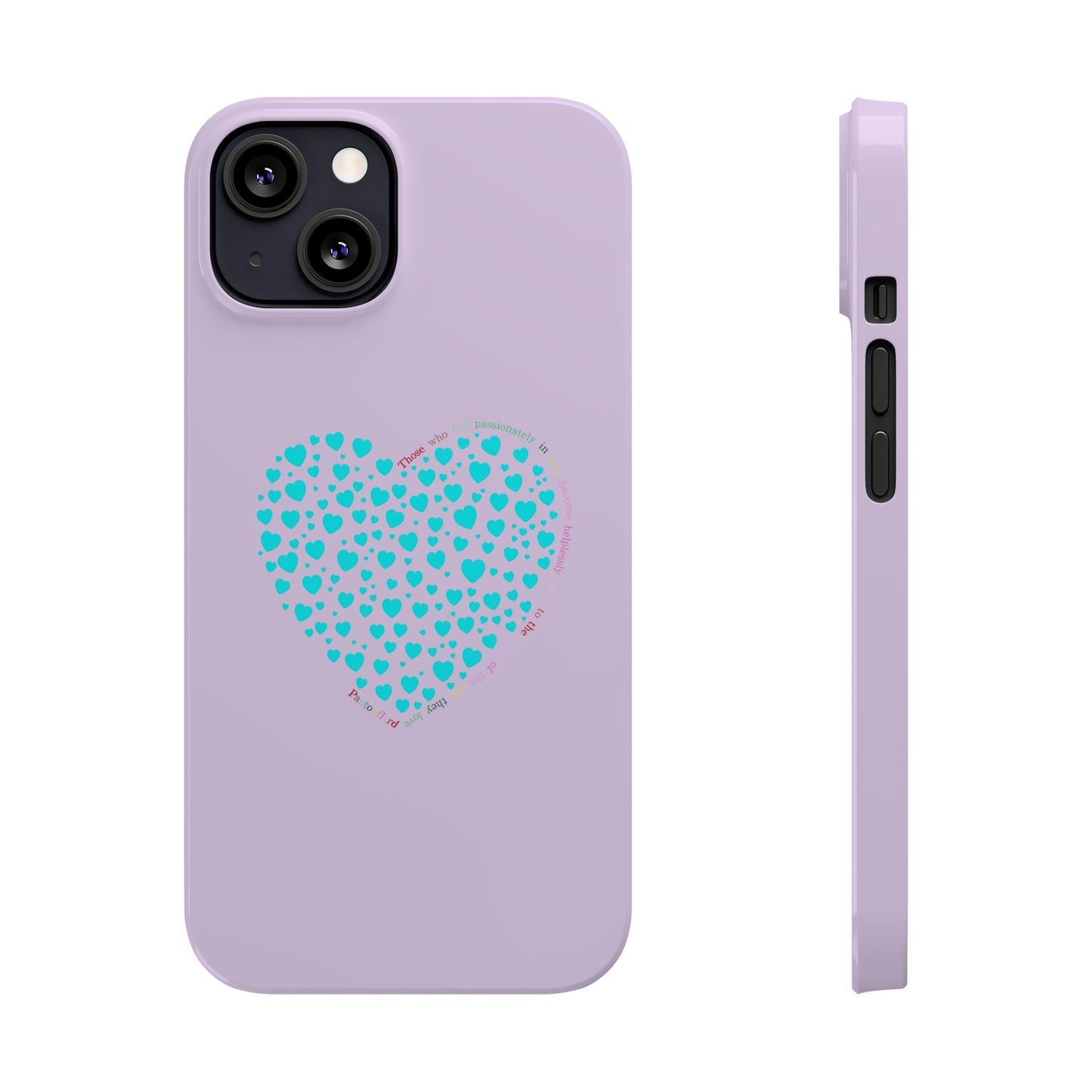 Funda delgada Mint Heart para iPhone