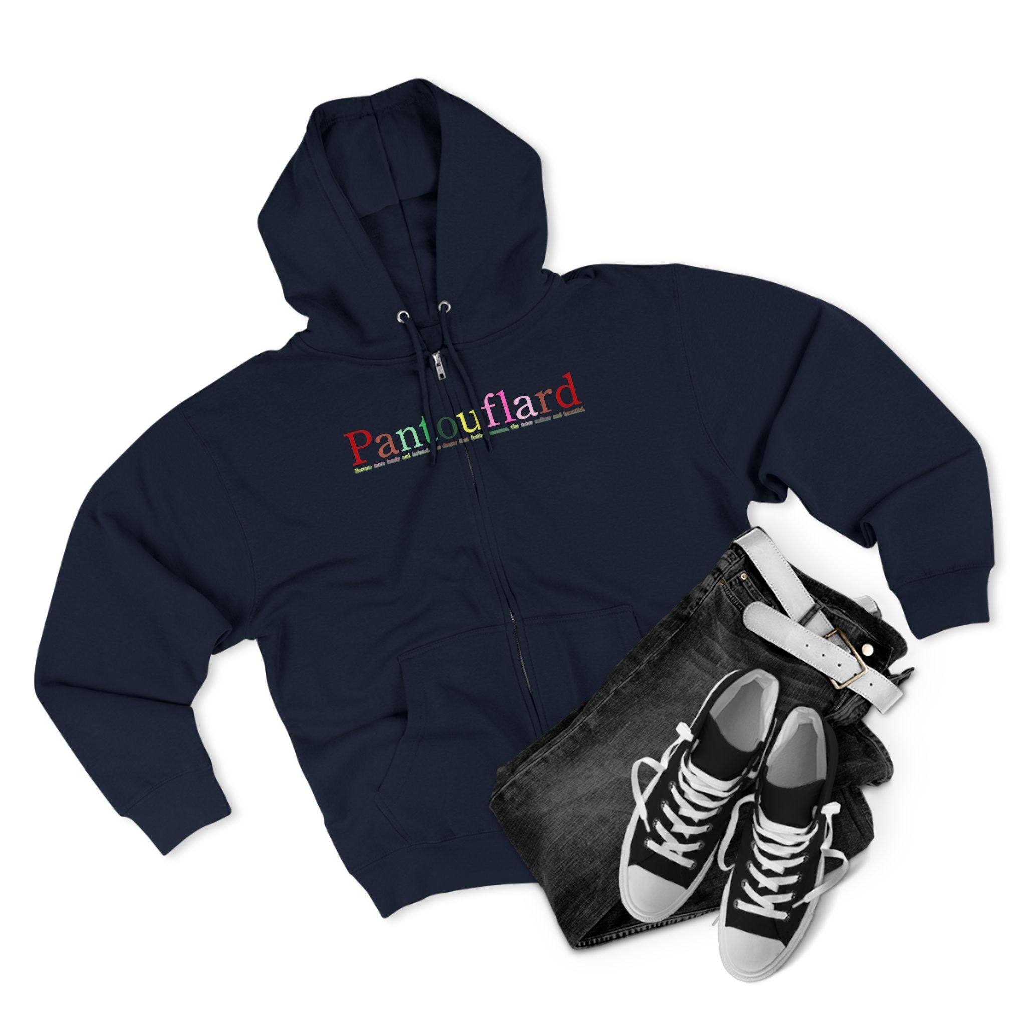 Text Zip Hoodie | Lane Seven Fleece with YKK Zipper