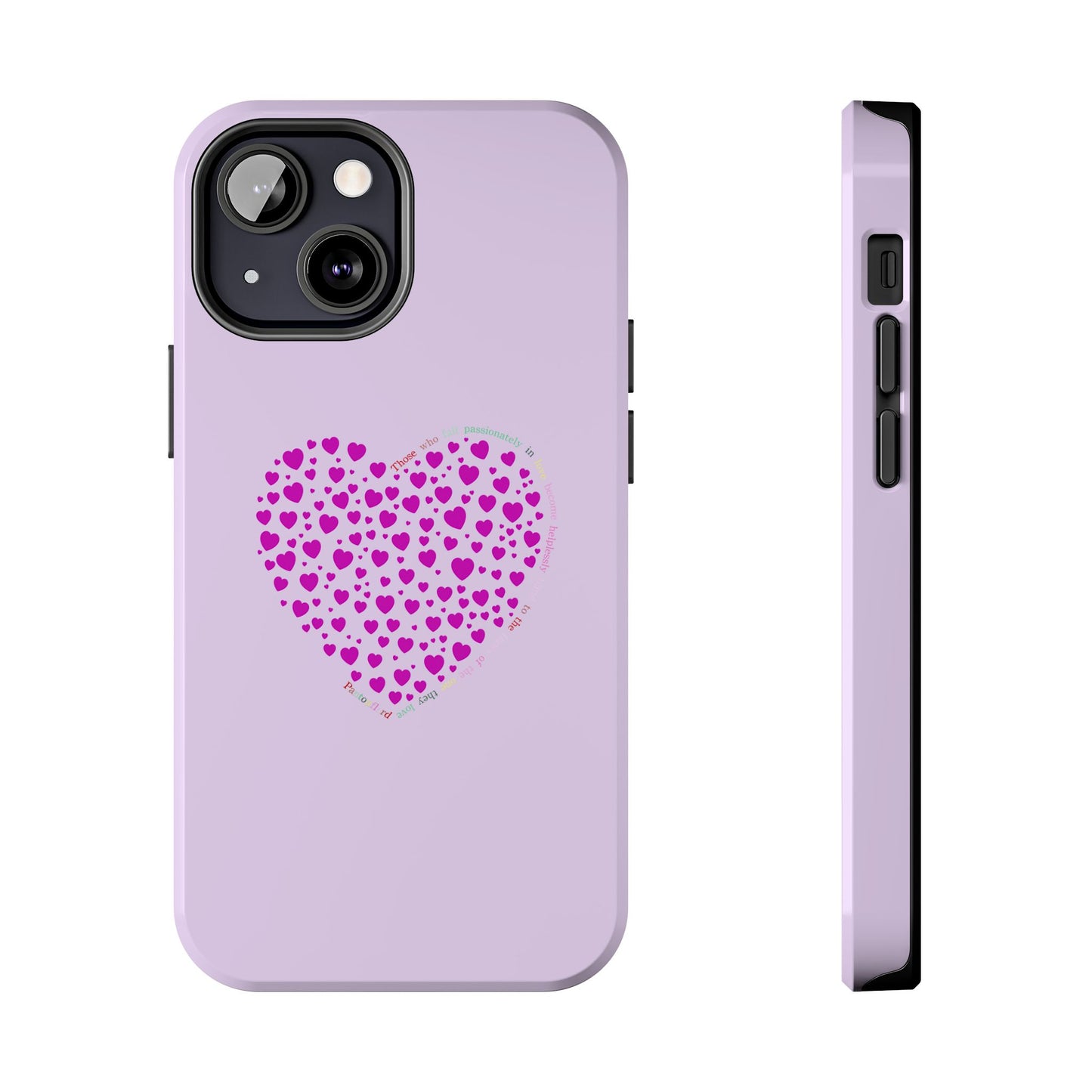 Pink Heart Design Tough iPhone Cases