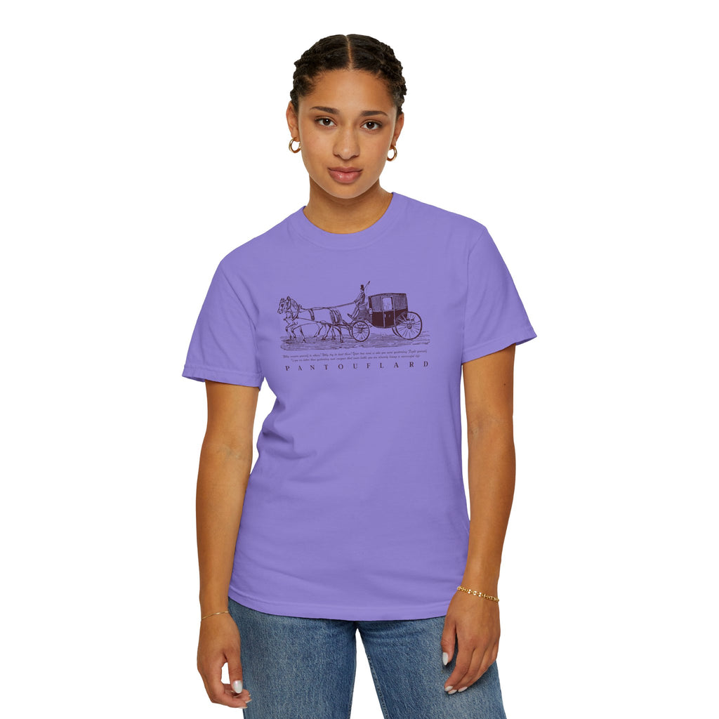 Unisex Burnt Orange Vintage Horse Carriage 100% Cotton T-shirt
