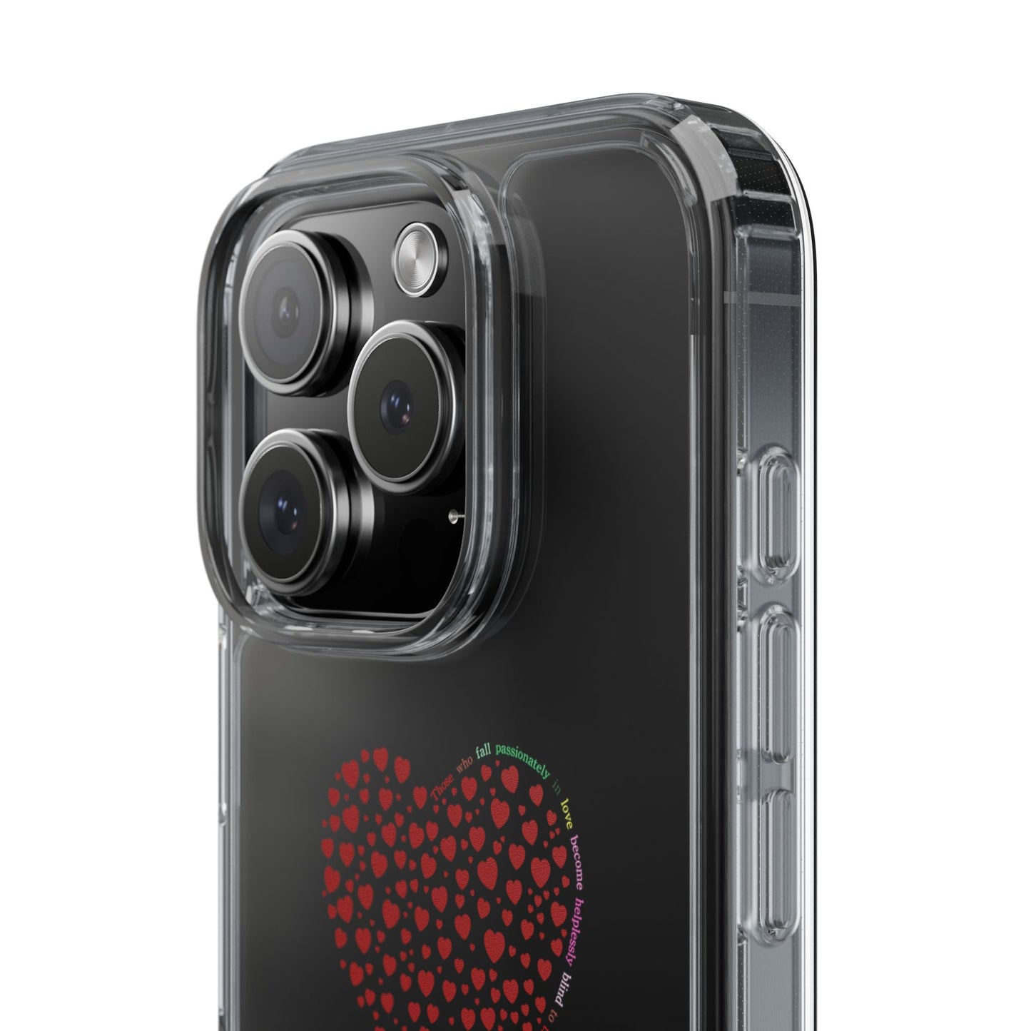 Red Heart Clear Phone Case