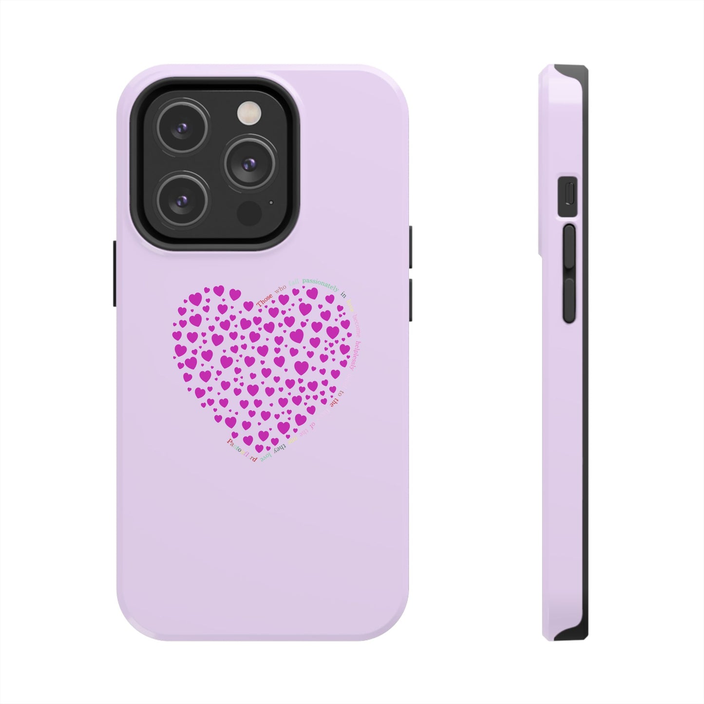 Pink Heart Design Tough iPhone Cases
