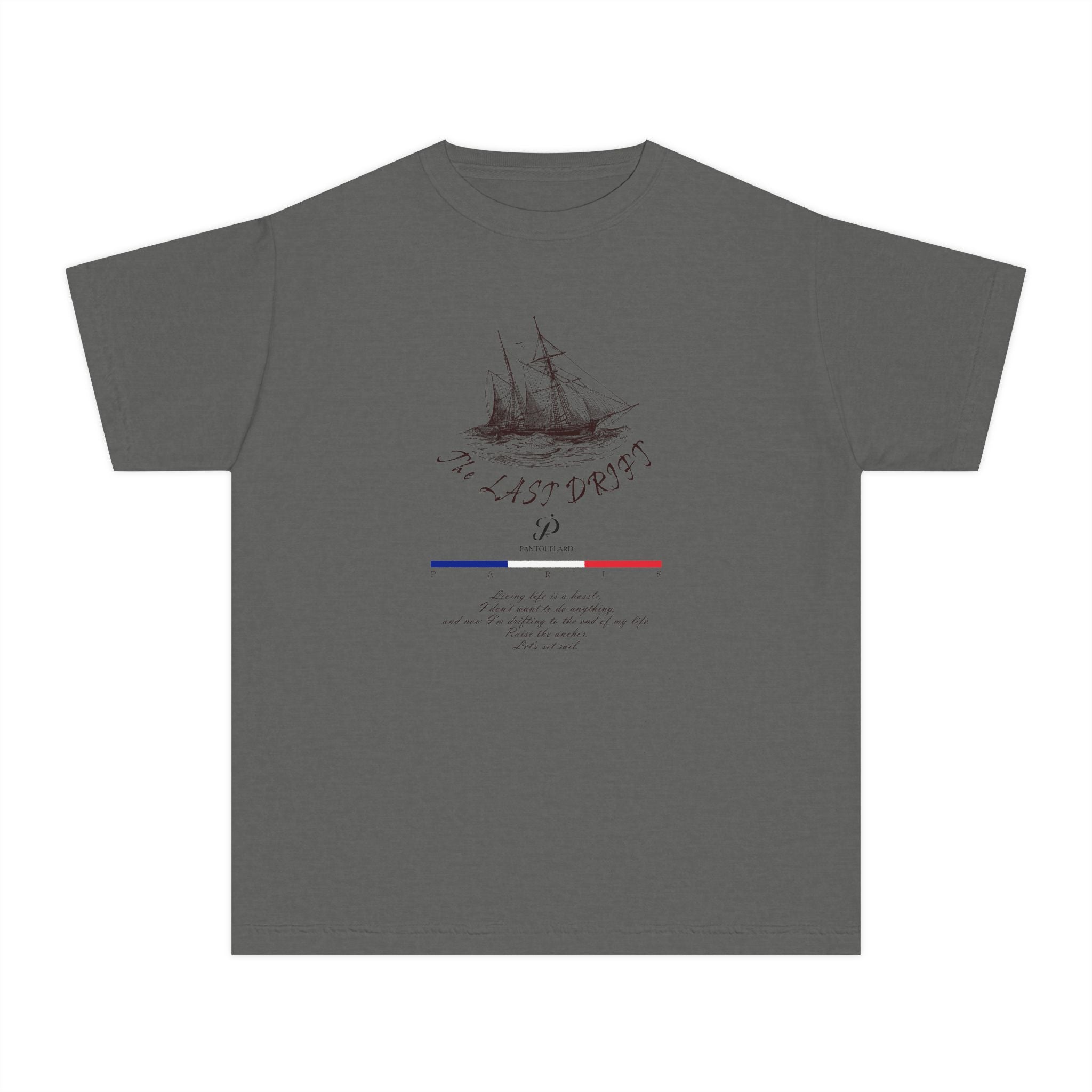 Old Money Nautical Heritage Tee - The Last Drift I (Comfort Colors Garment-Dyed Shirt)