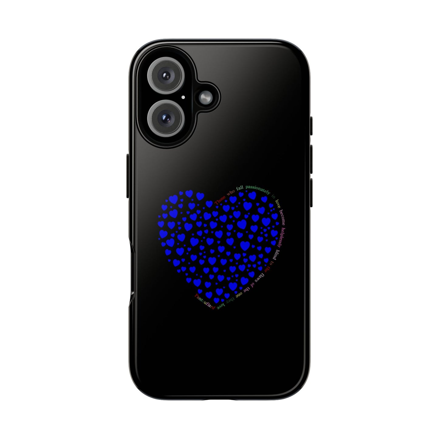 Fundas de corazón azul para teléfonos iPhone, Galaxy, Google Pixel (54 tipos)
