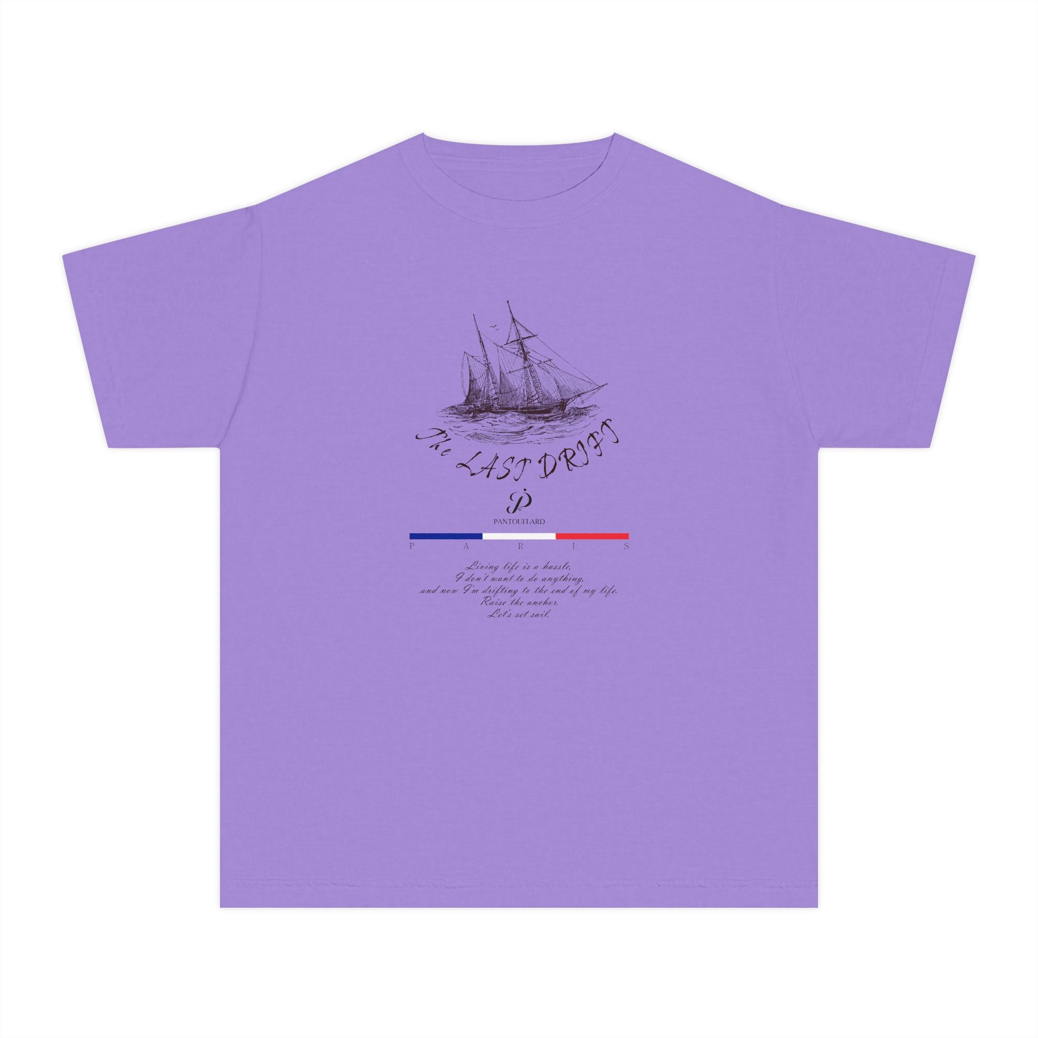 Old Money Nautical Heritage Tee - The Last Drift I (Comfort Colors Garment-Dyed Shirt)