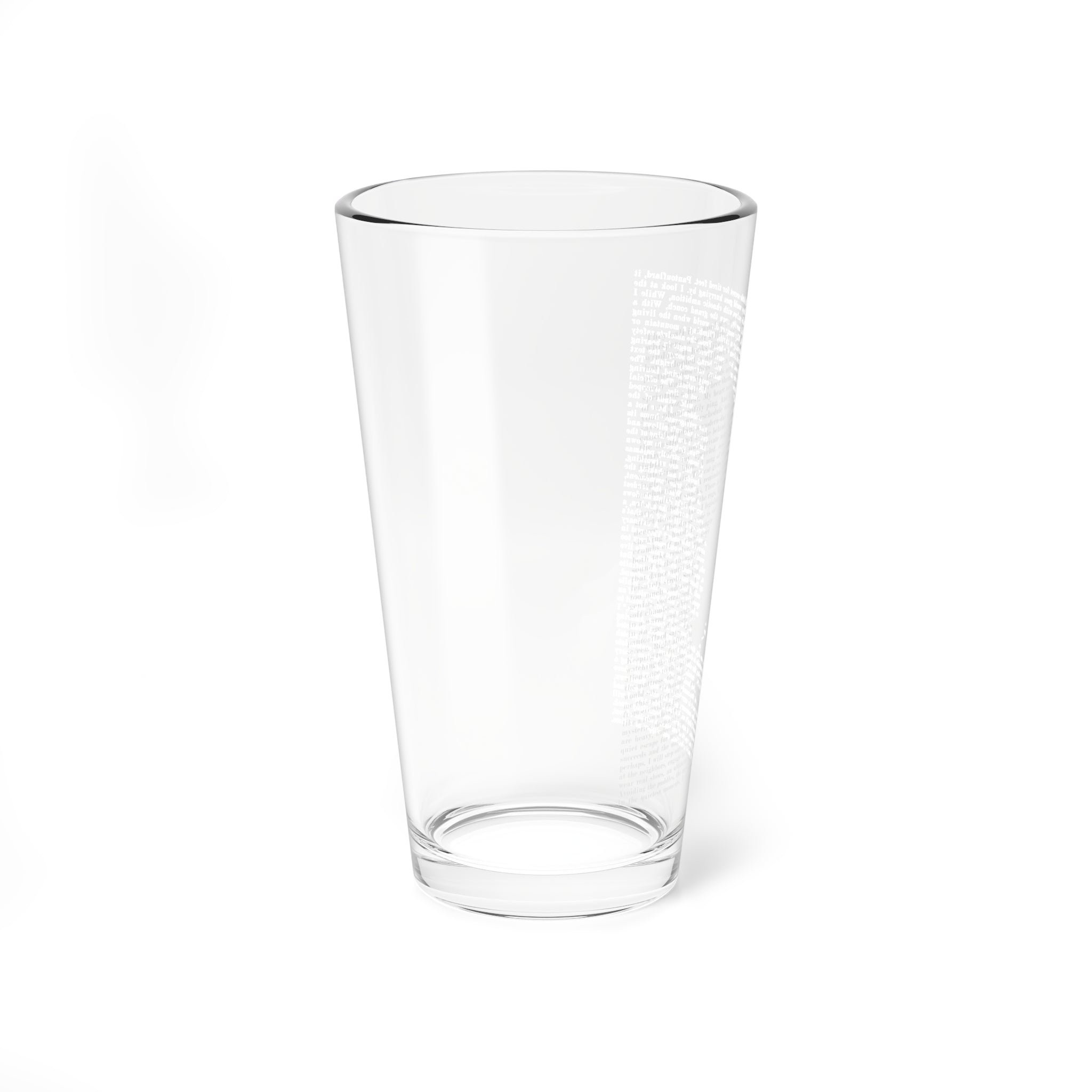 Clear Pantouflard 'Manifesto' Typography Solid Glass Mixer