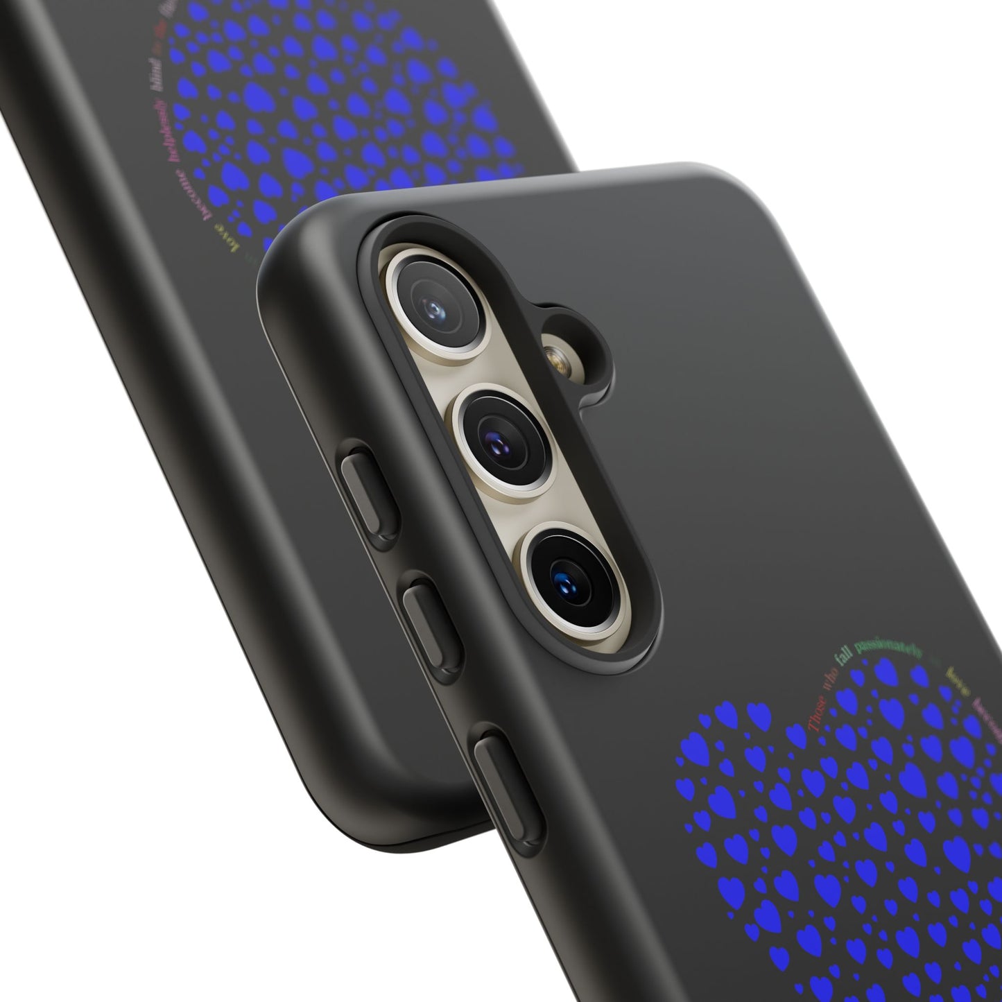 Fundas de corazón azul para teléfonos iPhone, Galaxy, Google Pixel (54 tipos)