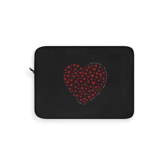 Red Heart Design Laptop Protector