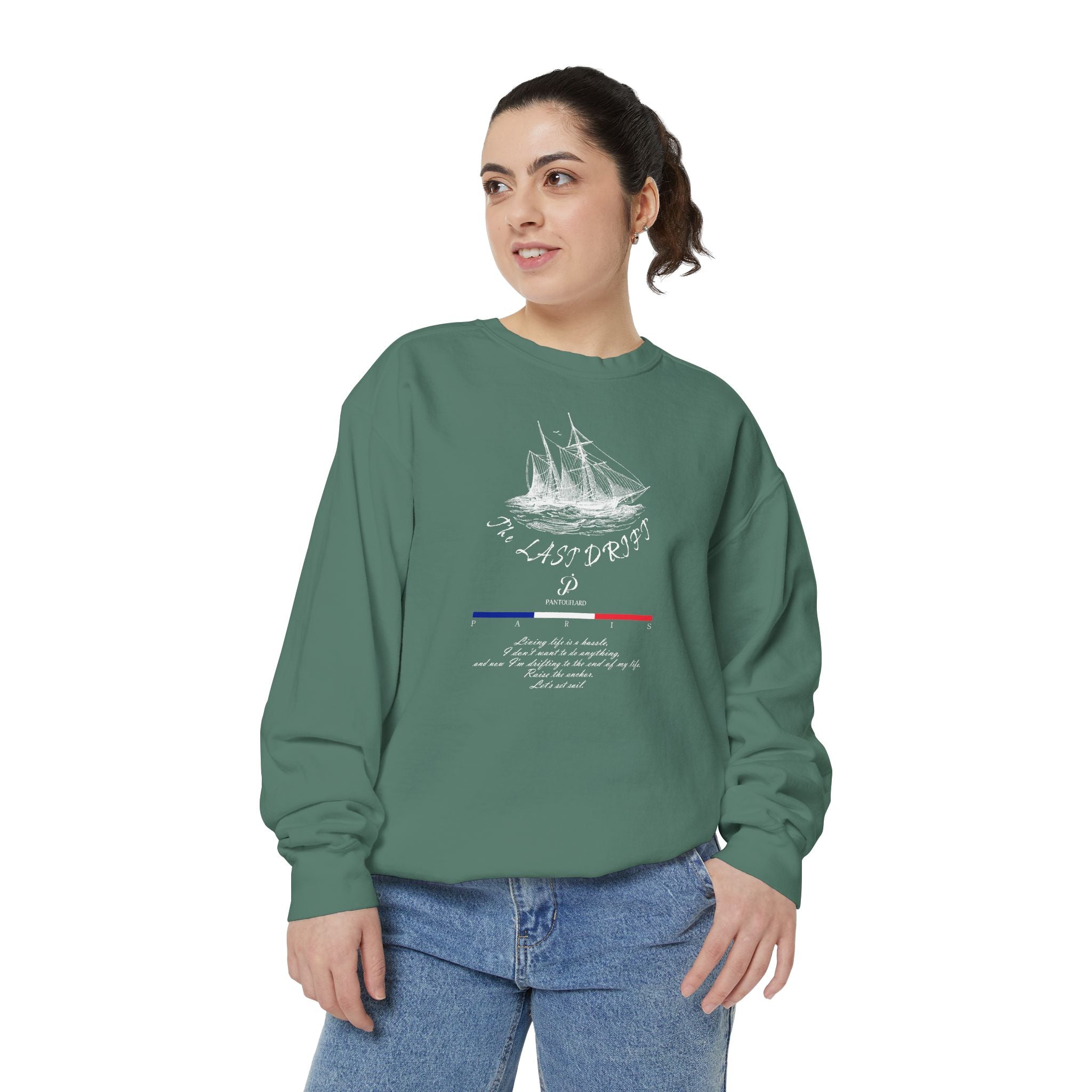 Unisex Navy Last Drift Cotton Blend Sweatshirt