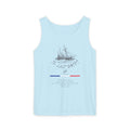 Unisex White Last Drift Cotton Garment-Dyed Tank Top
