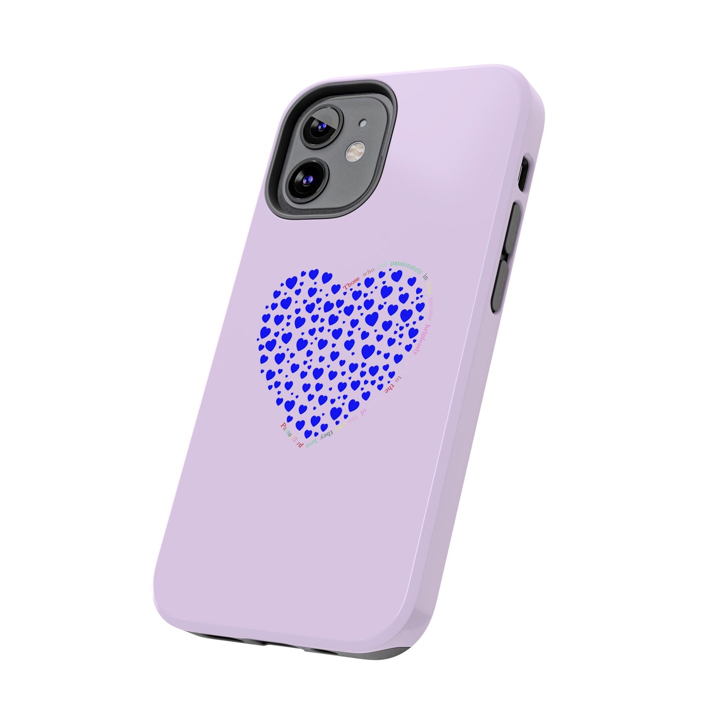 Blue Heart Design Tough iPhone Cases