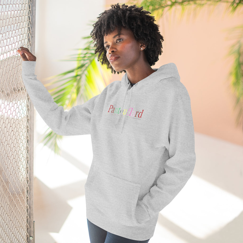 Old Money Aesthetic Premium Hoodie - Pantouflard Colorful Logo (Lane Seven 3-End Fleece)