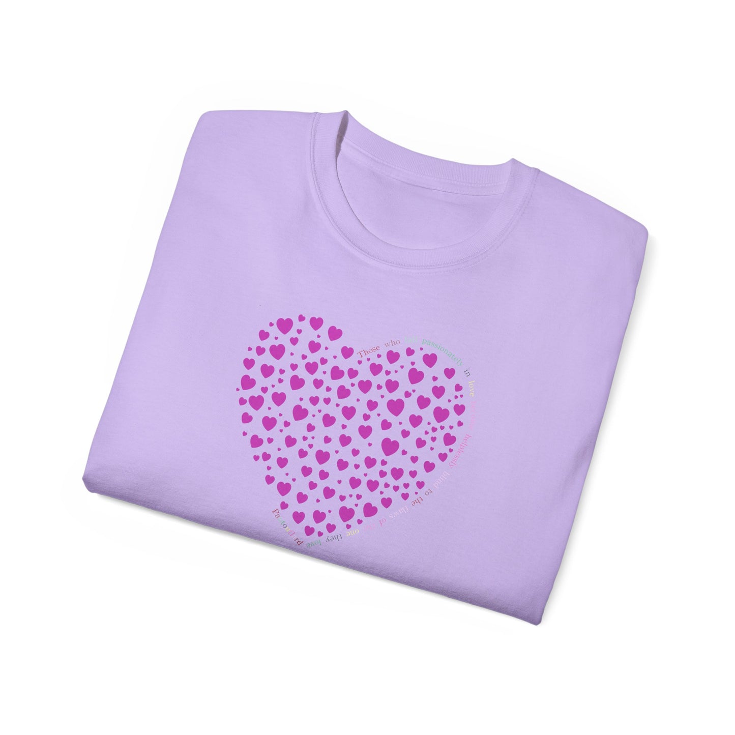 Pink Heart Unisex short sleeved T-shirt