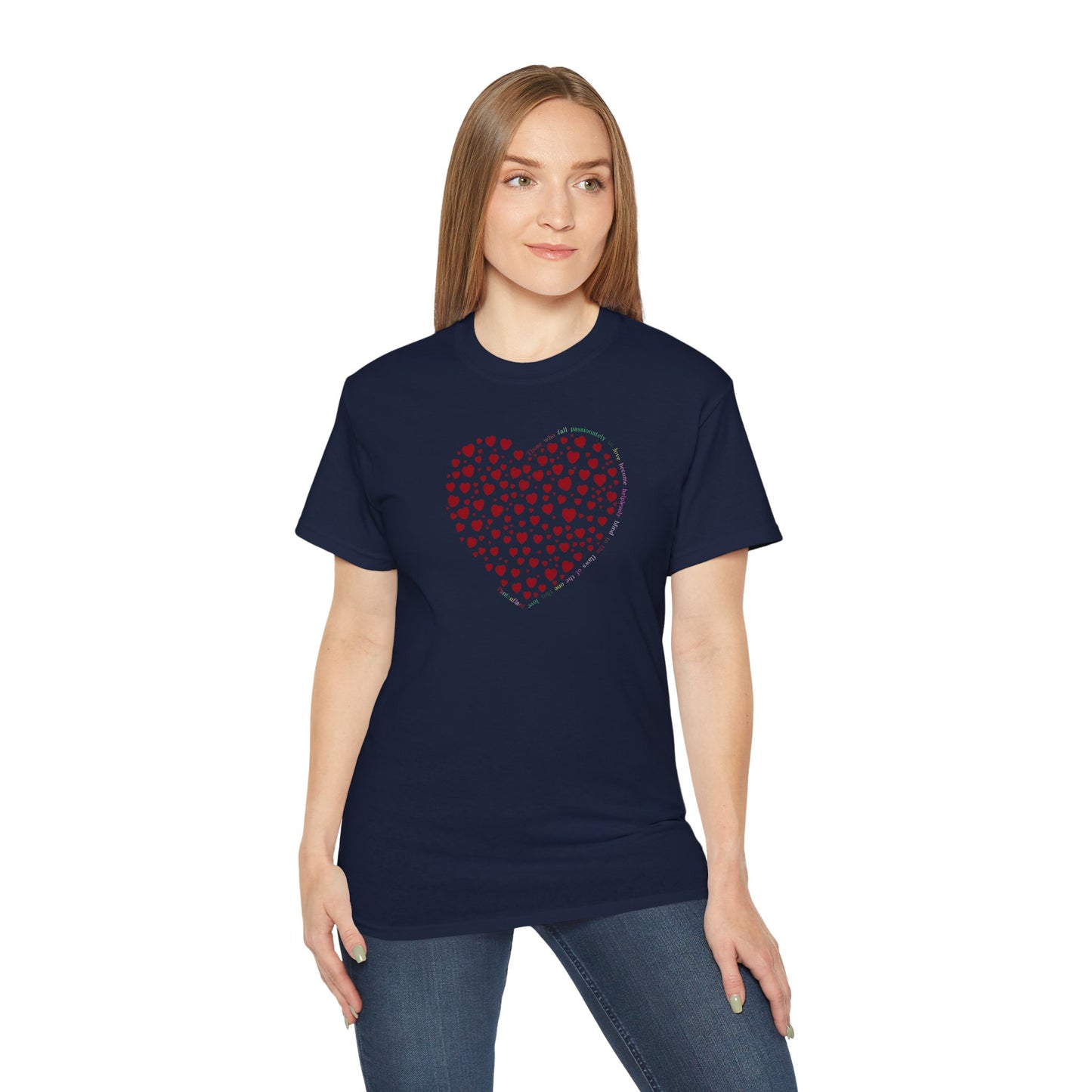 Red Heart Unisex Kurzarm-T-Shirt