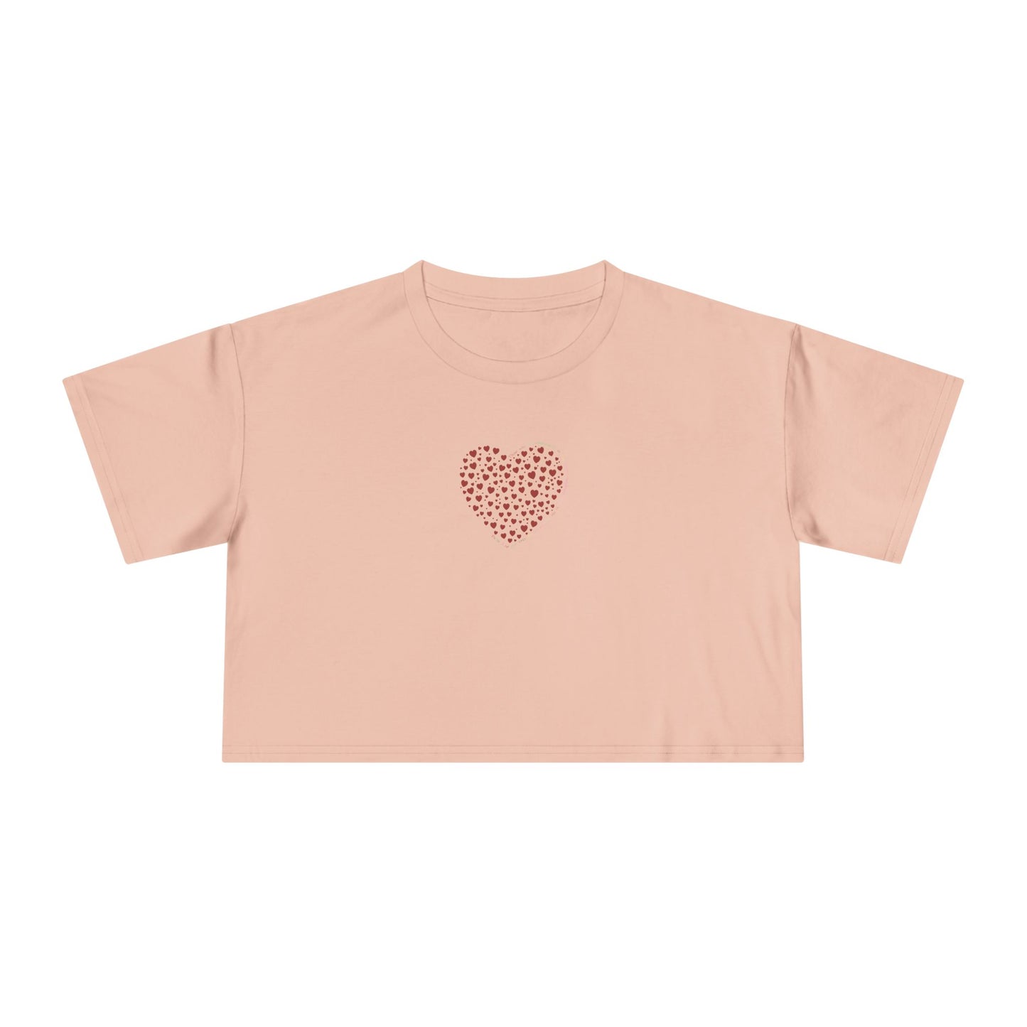 Basic Crop T-Shirt (Red Heart)