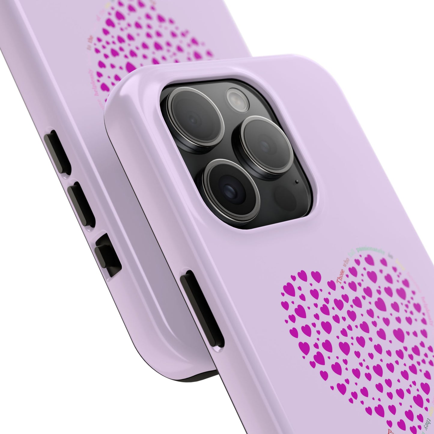 Pink Heart Design Tough iPhone Cases