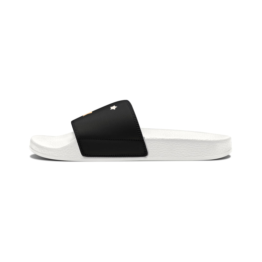Men's Black and White Kitschy Cassiopeia Constellation Neoprene Blend Slide Sandals