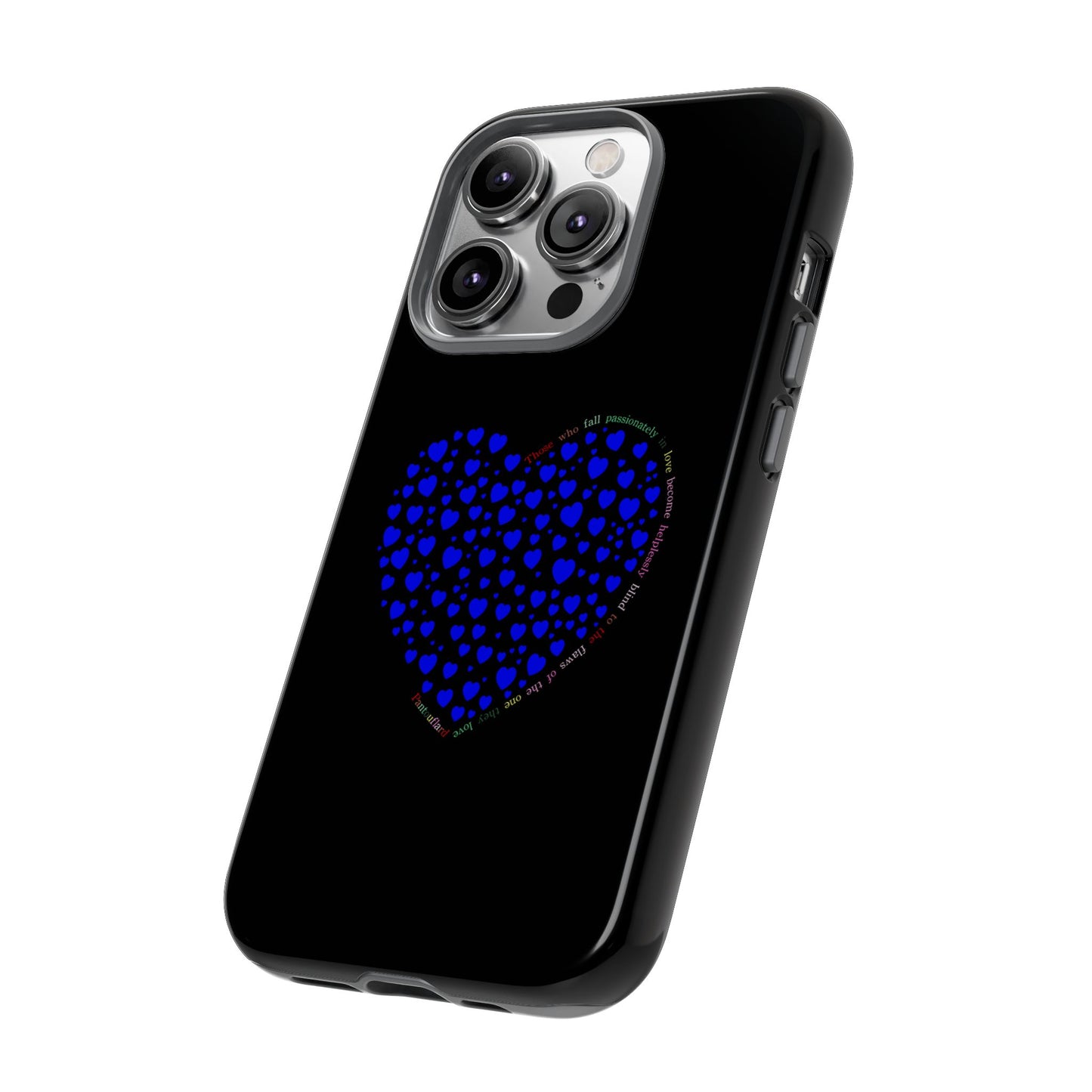 Fundas de corazón azul para teléfonos iPhone, Galaxy, Google Pixel (54 tipos)