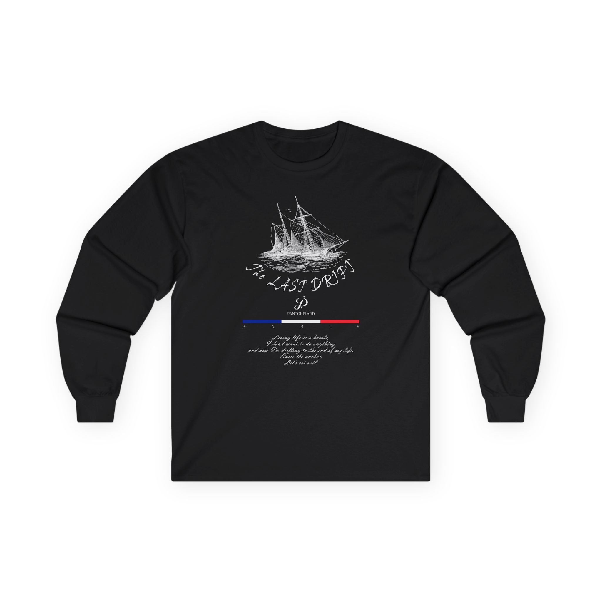 Unisex Black Last Drift Cotton Long Sleeve Tee