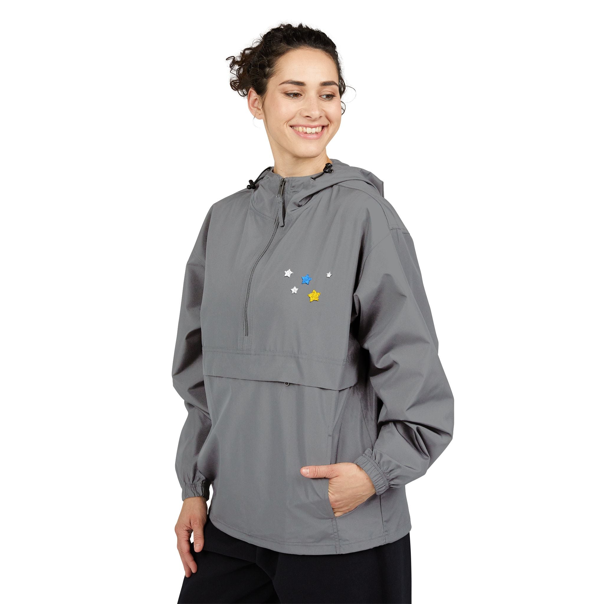 Champion Men's & Women's Cassiopeia Constellation Embroidered Anorak - W-Shape Packable Jacket