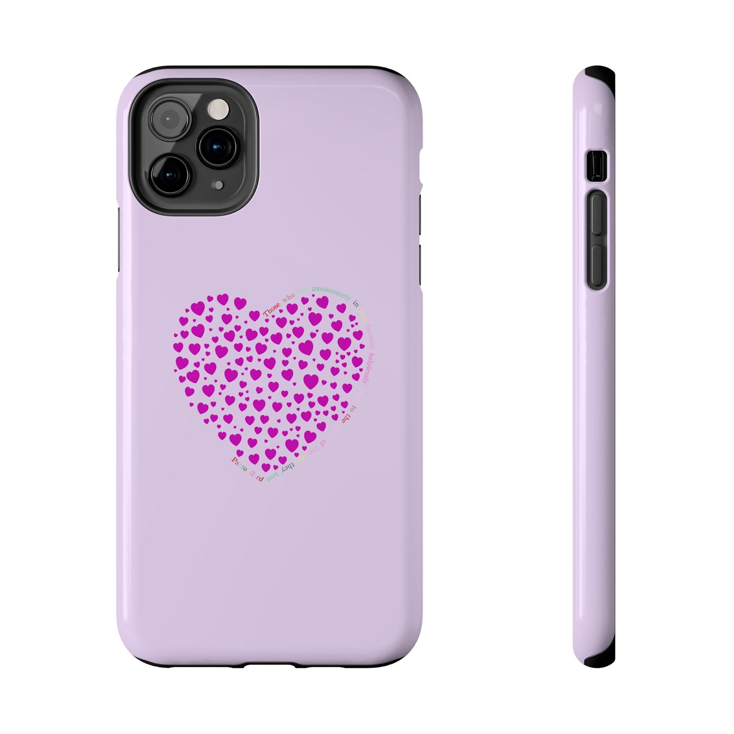 Pink Heart Design Tough iPhone Cases
