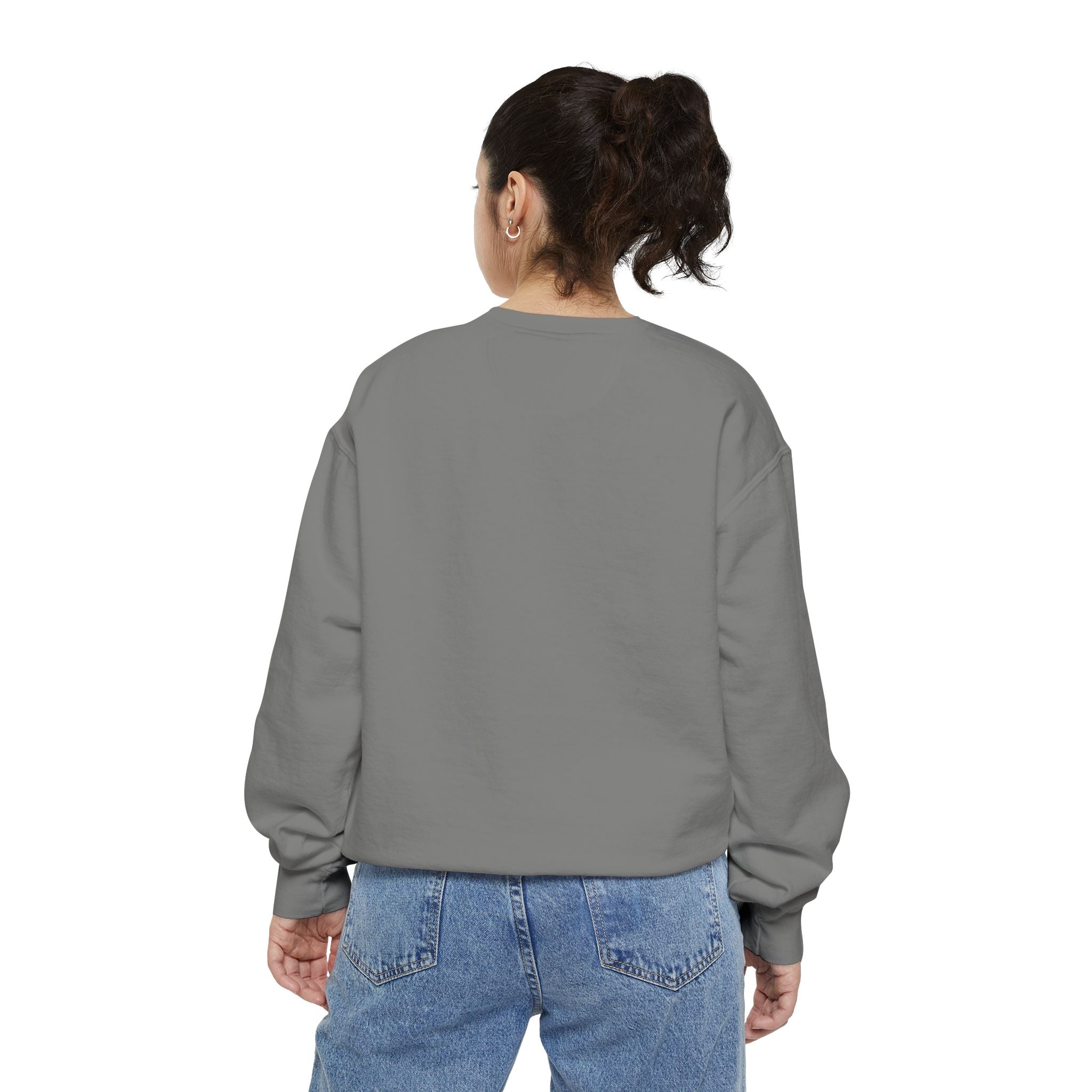 Unisex White Pantouflard Carriage Cotton Blend Sweatshirt