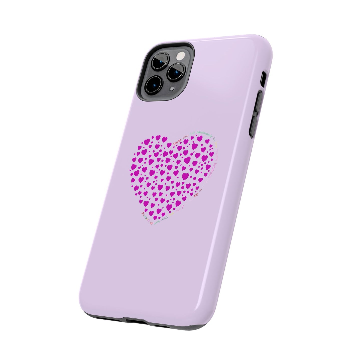 Pink Heart Design Tough iPhone Cases