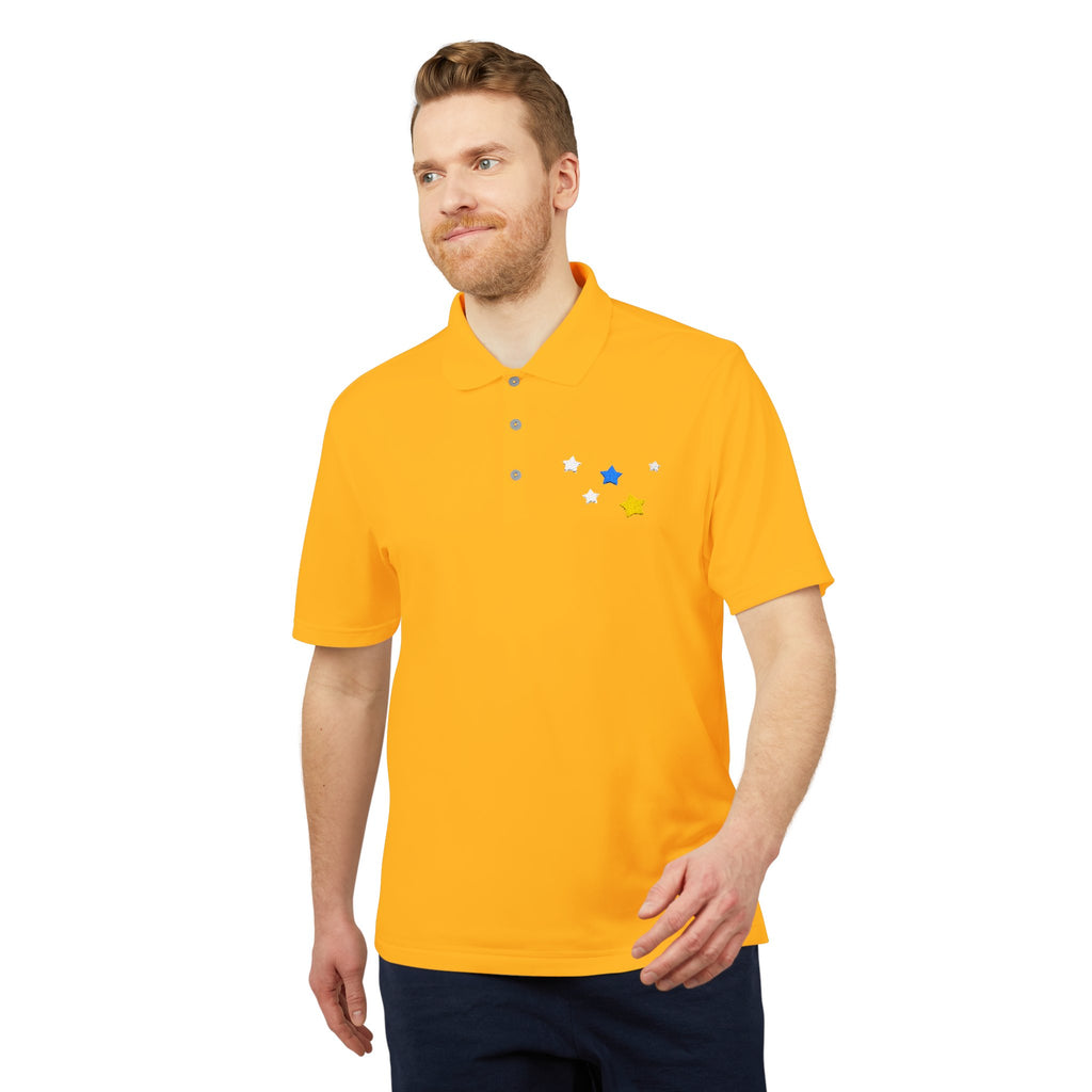Adidas Unisex Cassiopeia Constellation Embroidered Polo - W-Shape Performance Shirt