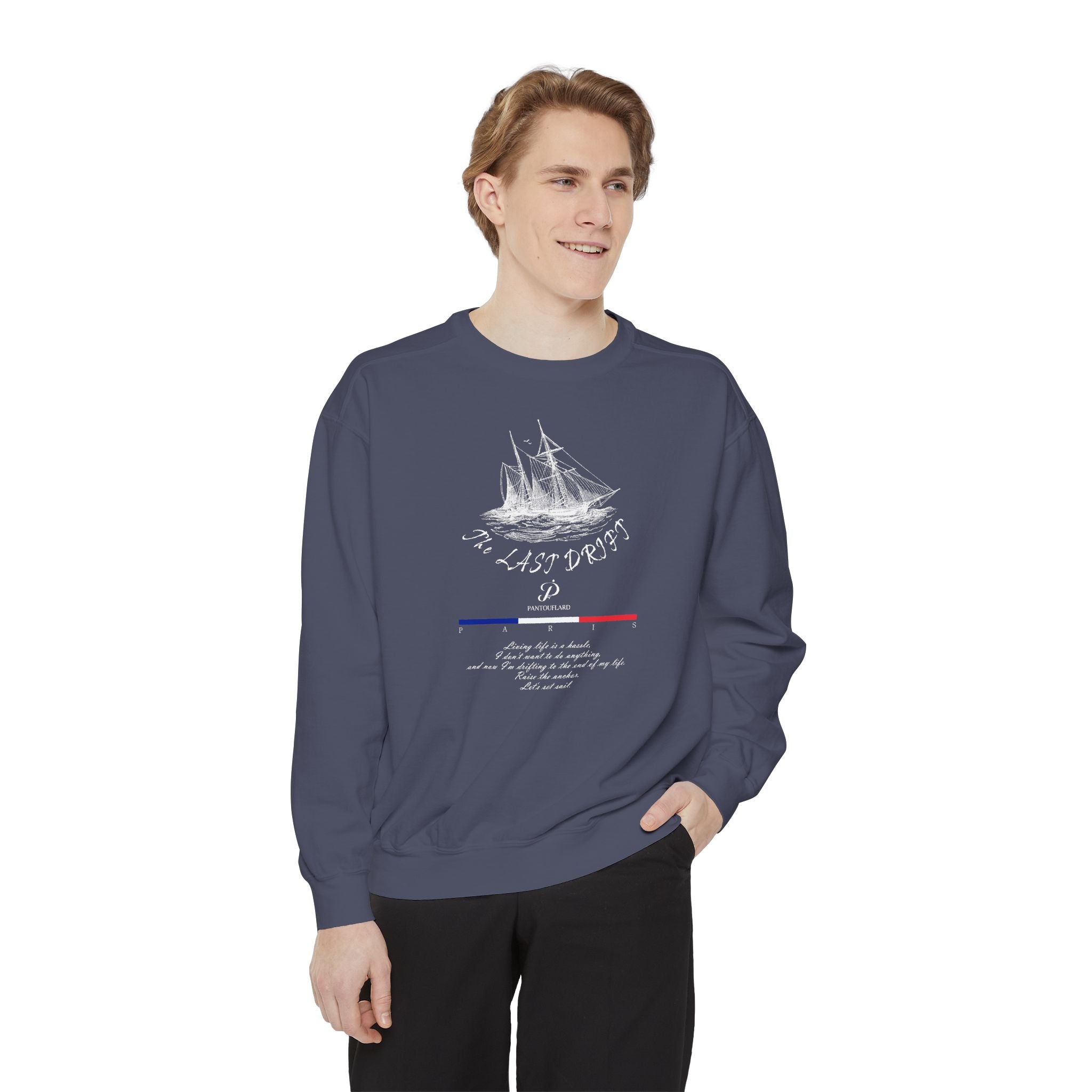 Unisex Navy Last Drift Cotton Blend Sweatshirt