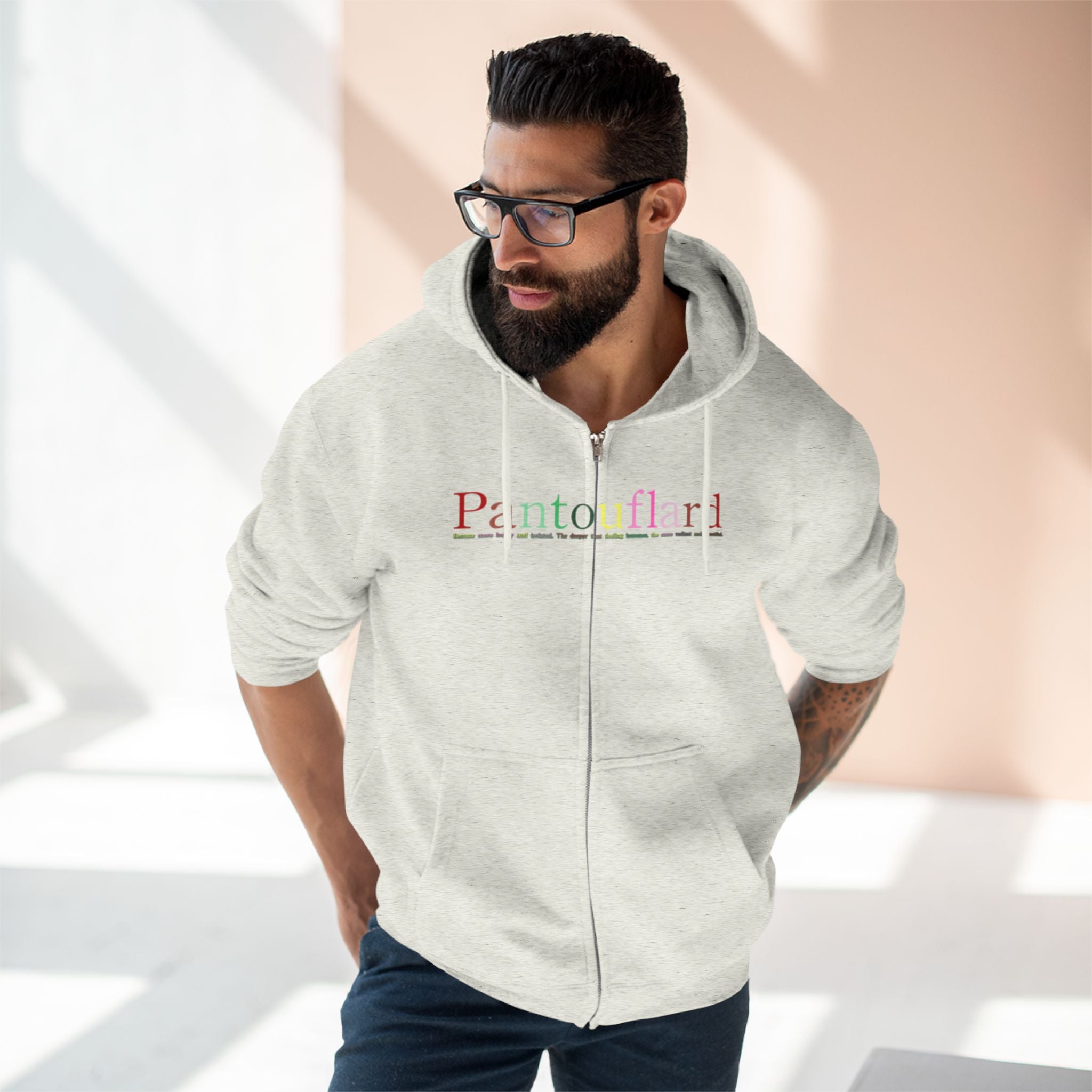 Text Zip Hoodie | Lane Seven Fleece with YKK Zipper
