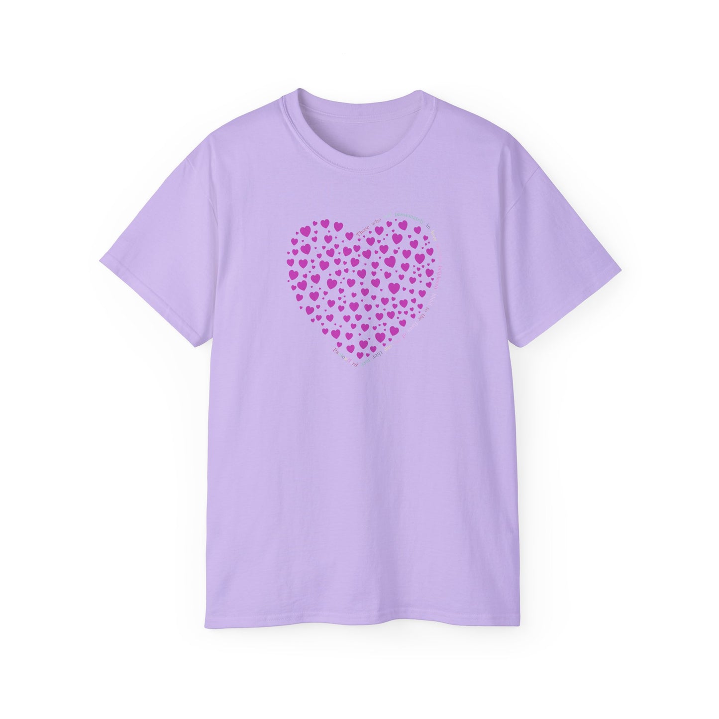Pink Heart Unisex short sleeved T-shirt