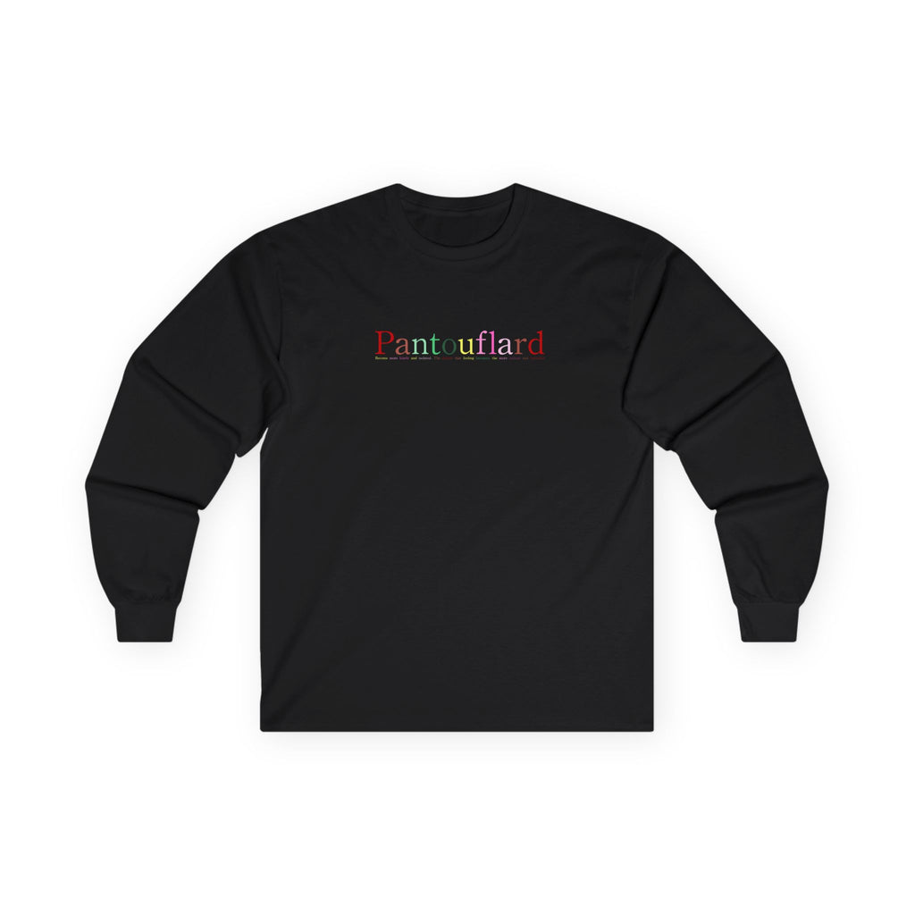 Men's & Women's Black Long Sleeve T-Shirt - Ultra Cotton Heavyweight Graphic Tee