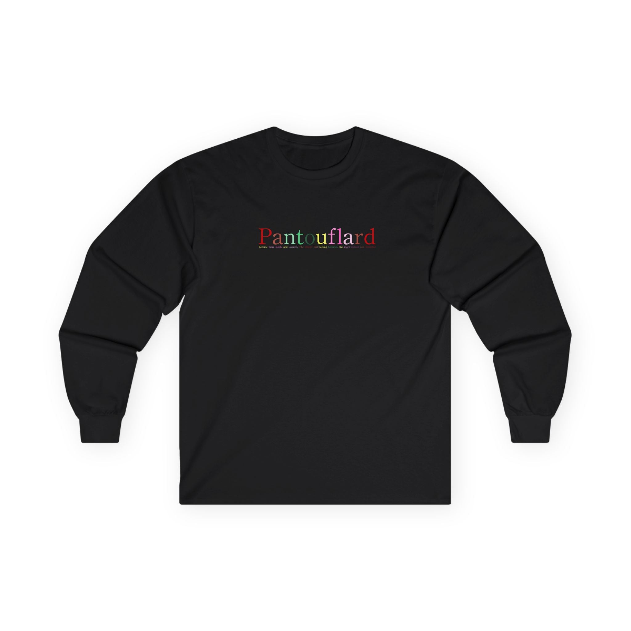 Men's & Women's Black Long Sleeve T-Shirt - Ultra Cotton Heavyweight Graphic Tee