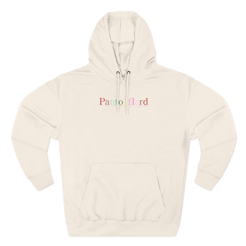 Old Money Aesthetic Premium Hoodie - Pantouflard Colorful Logo (Lane Seven 3-End Fleece)