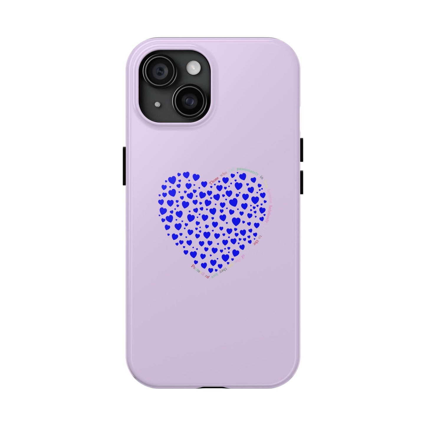 Blue Heart Design Tough iPhone Cases