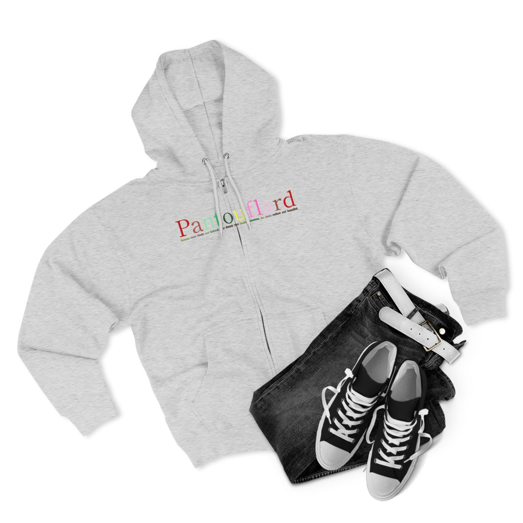 Text Zip Hoodie | Lane Seven Fleece with YKK Zipper