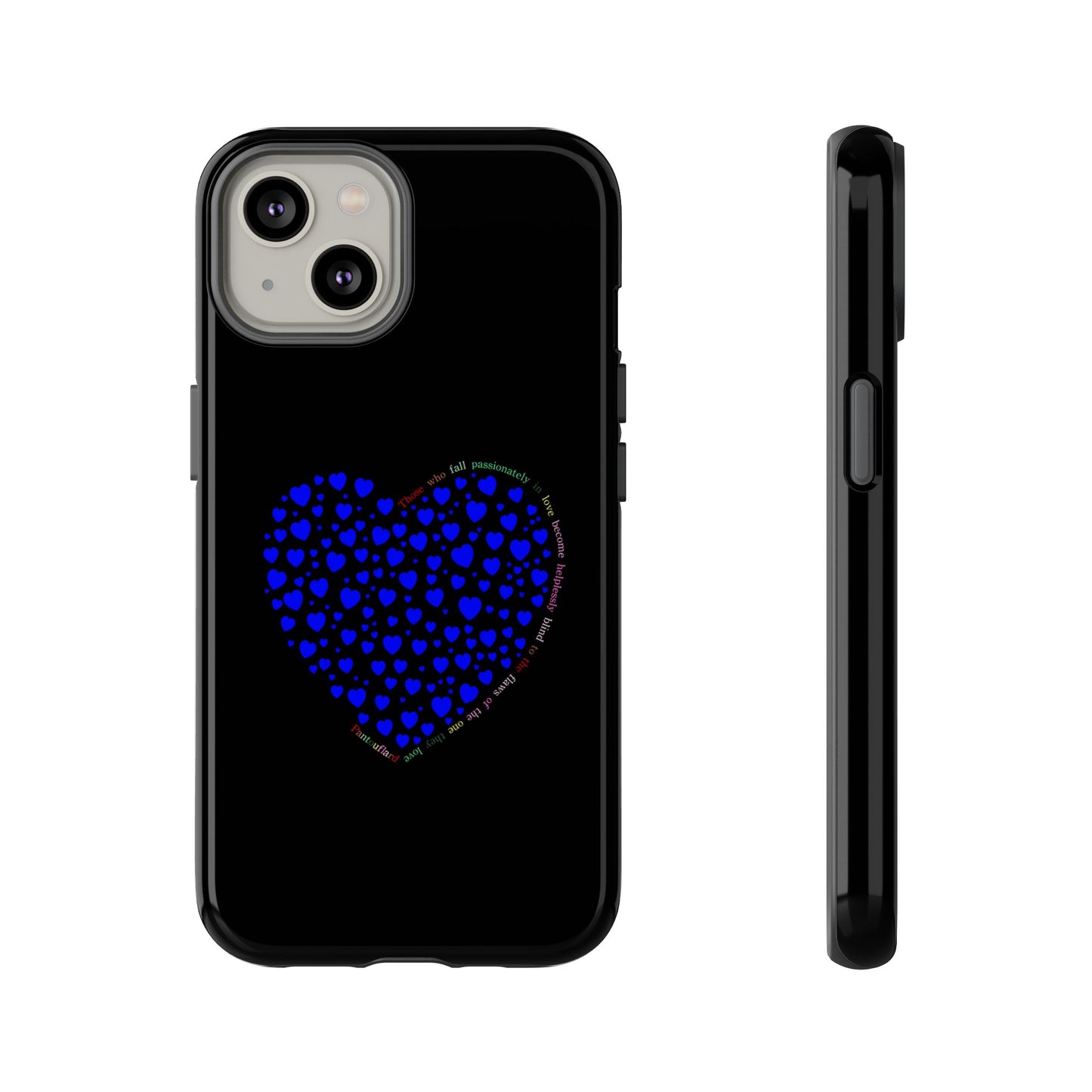 Fundas de corazón azul para teléfonos iPhone, Galaxy, Google Pixel (54 tipos)