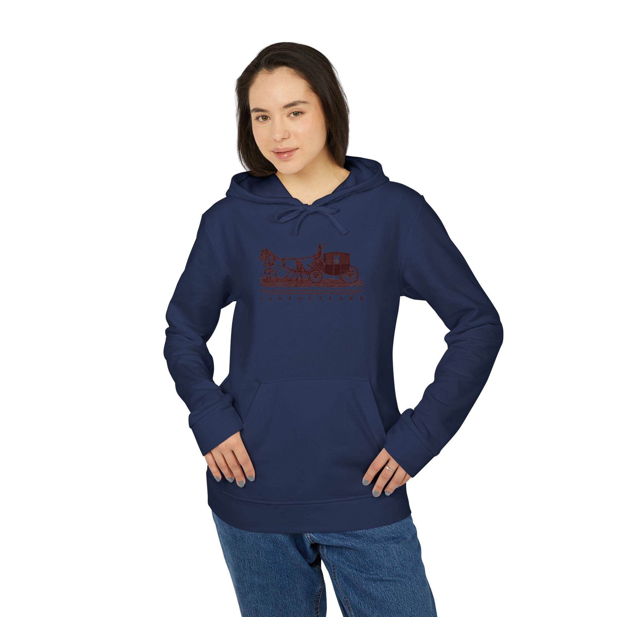 Old Money Tennis Club Hoodie - The Timeless Carriage I (Authentic Adidas Performance Fleece)