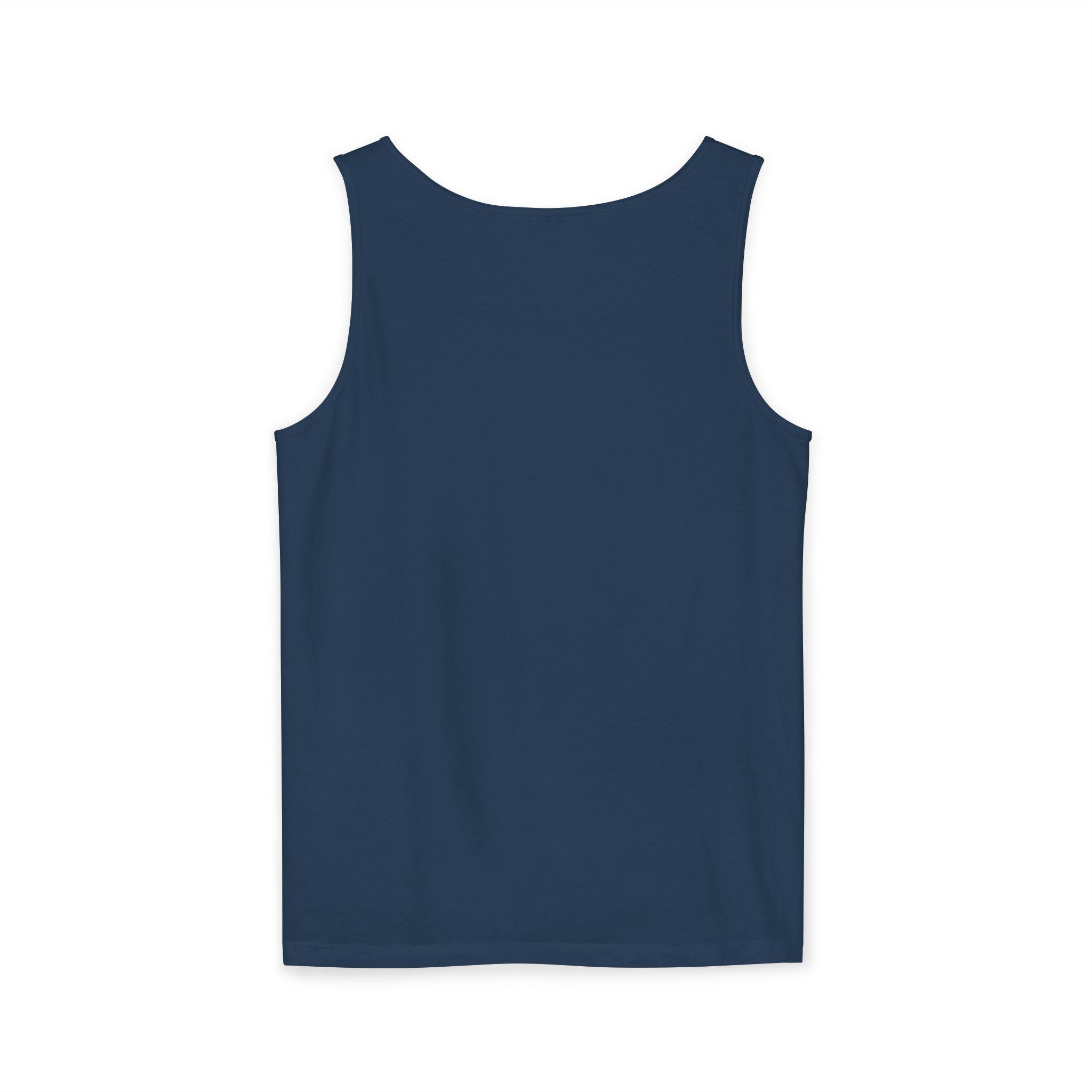 Unisex Navy Blue Floral Butterfly Spring Quote 100% Cotton Tank Top