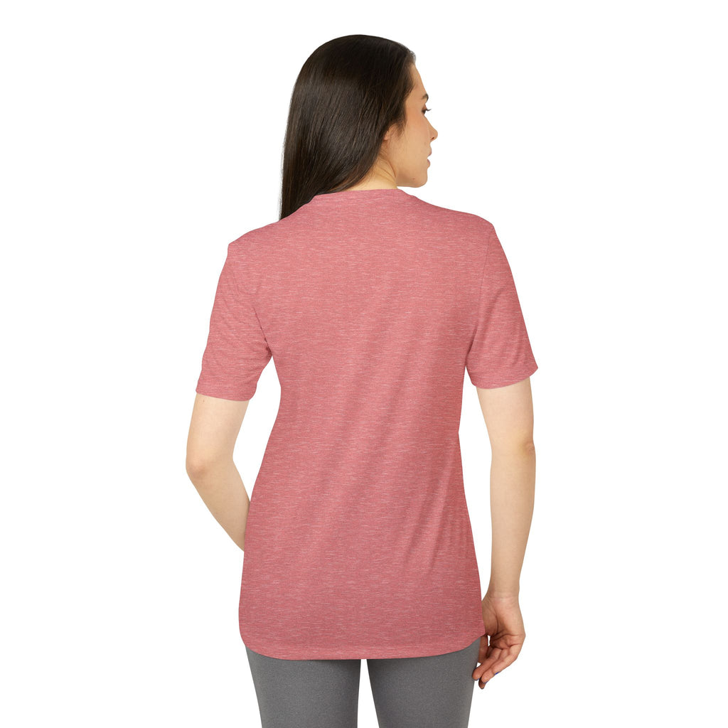 Camiseta Deportiva Unisex Adidas® con Diseño de Corazón Rosa
