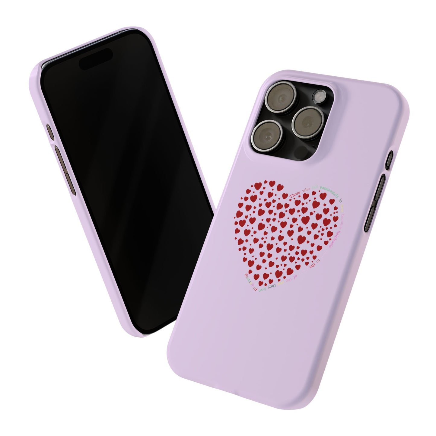 Funda delgada Red Heart para iPhone