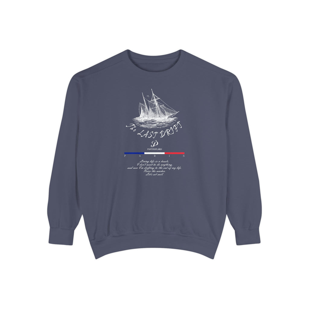 Unisex Navy Last Drift Cotton Blend Sweatshirt