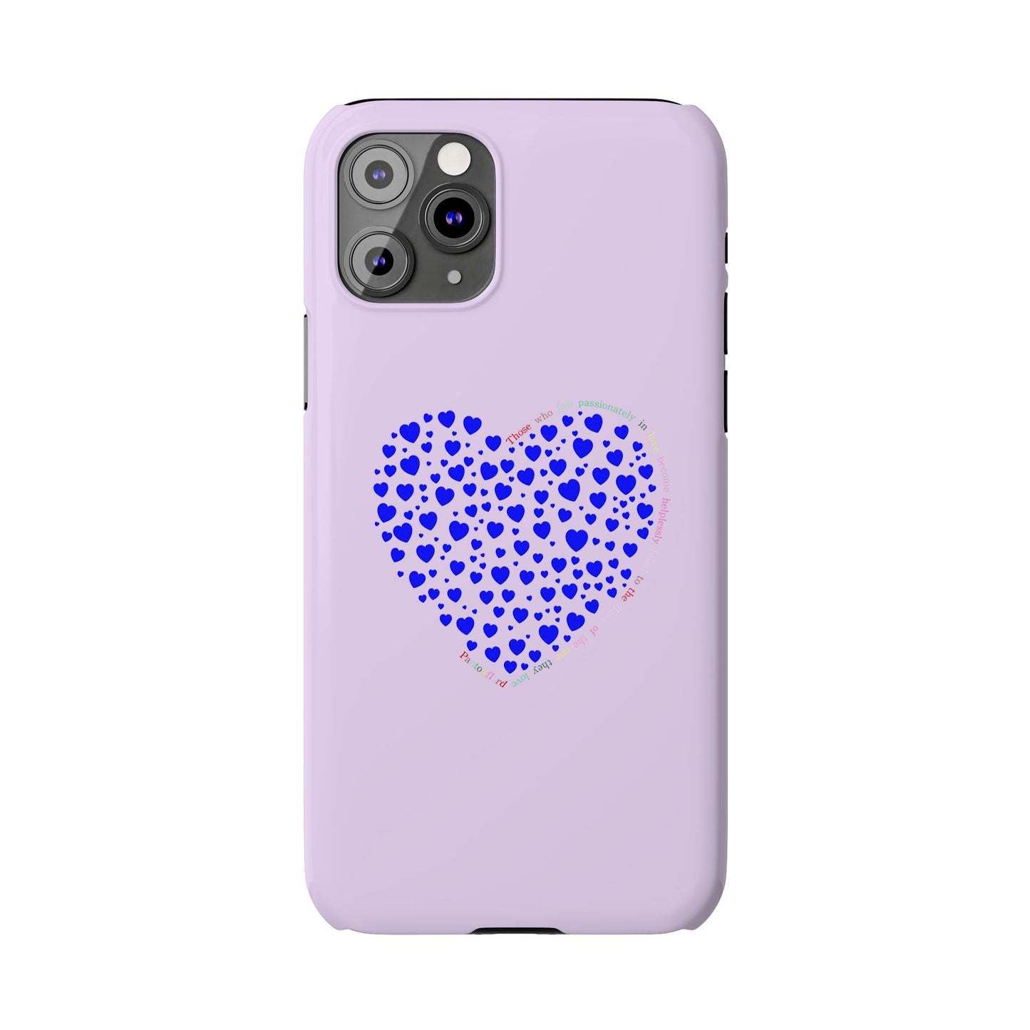 Funda delgada para iPhone Blue Heart