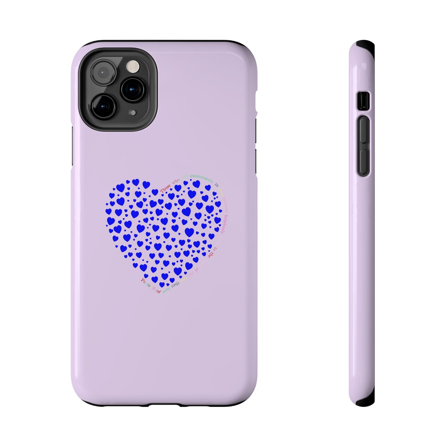 Blue Heart Design Tough iPhone Cases