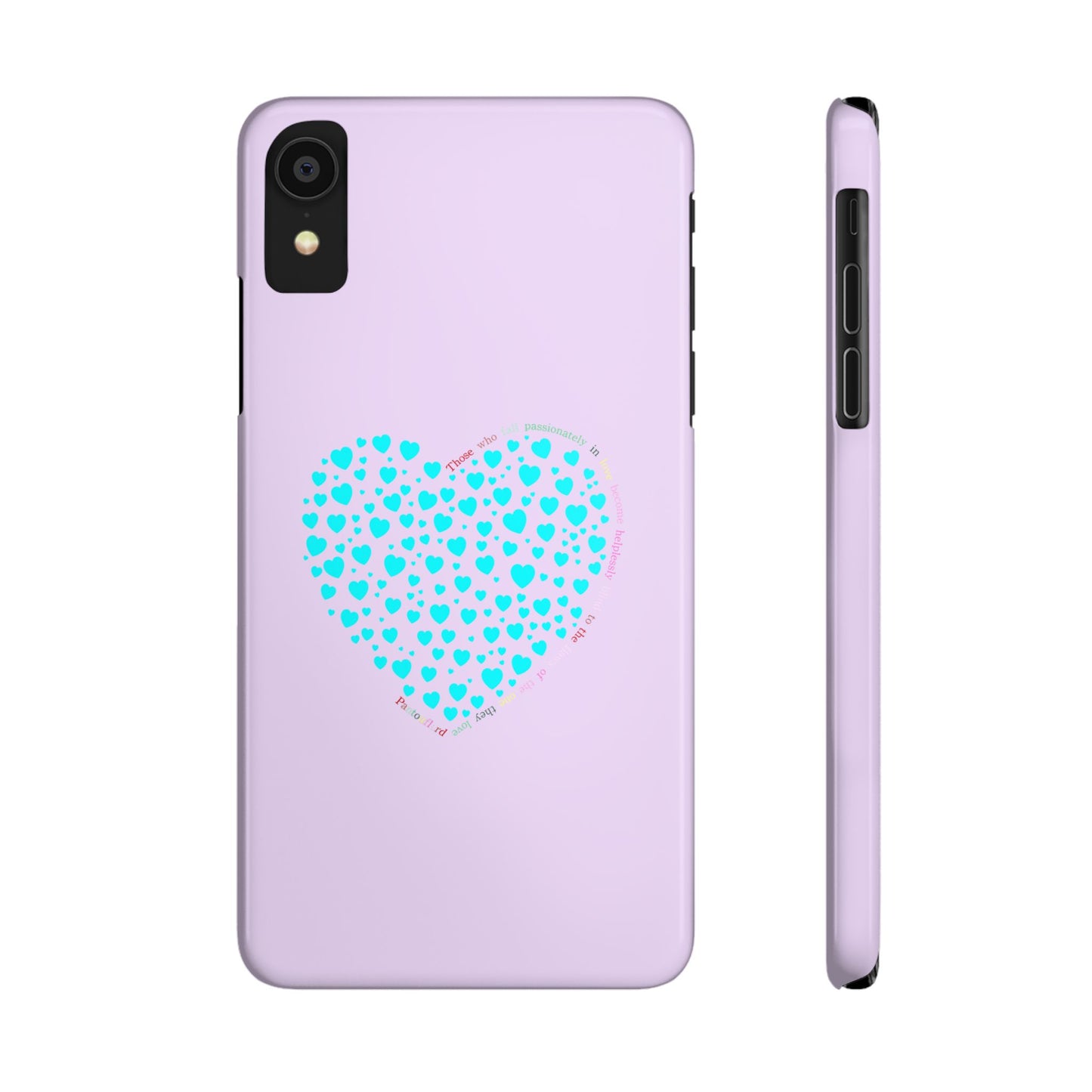 Funda delgada Mint Heart para iPhone